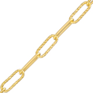 6.8mm Rolo Chain Bracelet in Hollow 14K Gold - 8