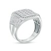 Thumbnail Image 3 of 1.95 CT. T.W. Octagon-Shaped Multi-Diamond Concave Frame Ring in 10K White Gold