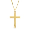 Thumbnail Image 1 of Men's Cross Pendant in 10K Gold – 22"
