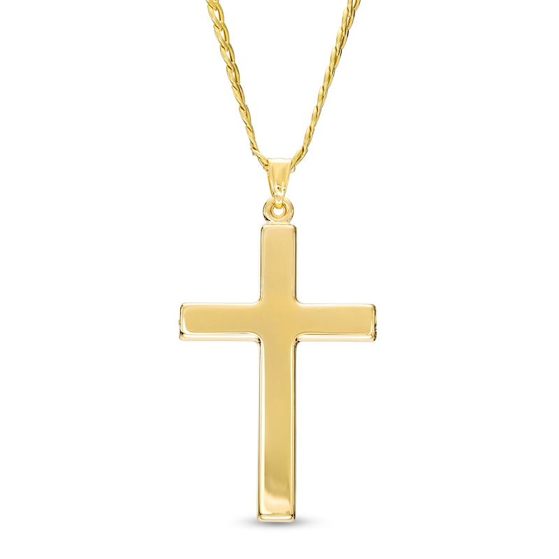 Men's Cross Pendant in 10K Gold – 22"|Peoples Jewellers