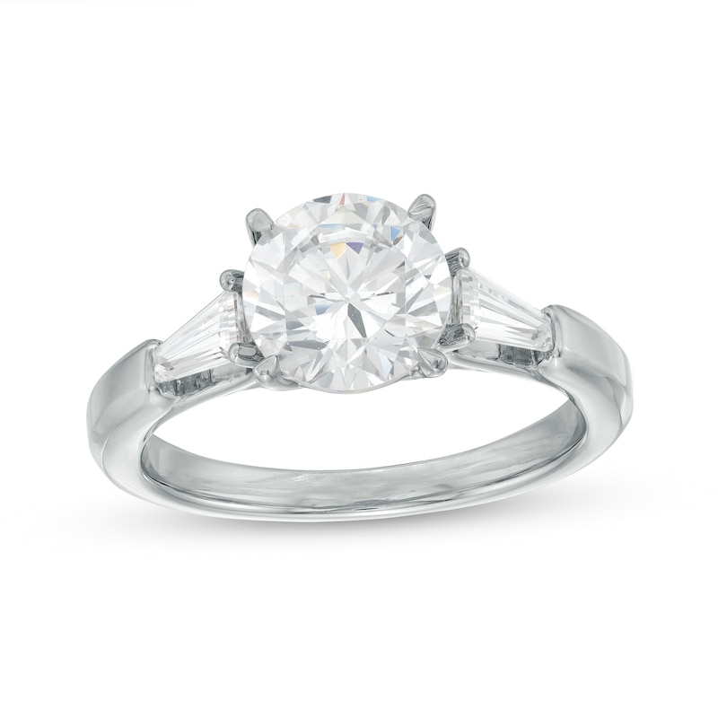 2.50 CT. T.W. Certified Lab-Created Diamond Engagement Ring in 14K White Gold (F/I1)|Peoples Jewellers