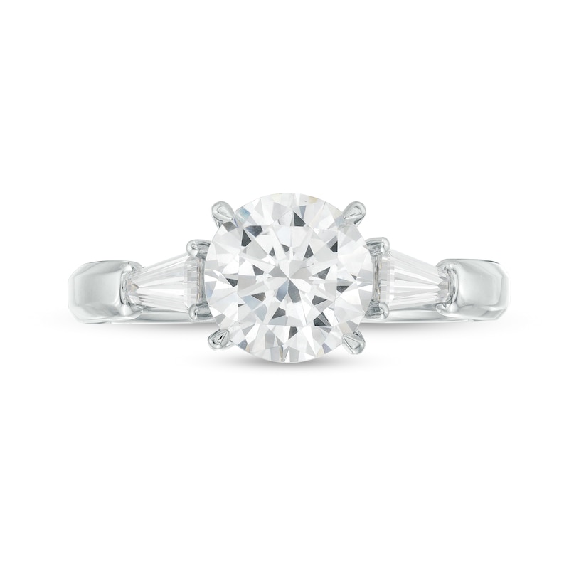 Main Image 4 of 2.50 CT. T.W. Certified Lab-Grown Diamond Engagement Ring in 14K White Gold (F/I1)