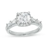 Thumbnail Image 1 of 1.50 CT. T.W. Certified Lab-Grown Diamond Frame Engagement Ring in 14K White Gold (F/I1)