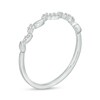 Diamond Accent Beaded Leafy Vine Anniversary Band in 10K Gold