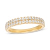 Thumbnail Image 0 of 0.60 CT. T.W. Diamond Double Row Anniversary Band in 10K Gold