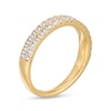 Thumbnail Image 2 of 0.60 CT. T.W. Diamond Double Row Anniversary Band in 10K Gold