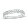 Thumbnail Image 0 of 0.60 CT. T.W. Diamond Double Row Anniversary Band in 10K White Gold