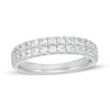 Thumbnail Image 0 of 0.85 CT. T.W. Diamond Double Row Anniversary Band in 10K White Gold
