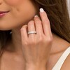 Thumbnail Image 1 of 0.85 CT. T.W. Diamond Double Row Anniversary Band in 10K White Gold