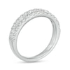 Thumbnail Image 2 of 0.85 CT. T.W. Diamond Double Row Anniversary Band in 10K White Gold