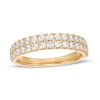 Thumbnail Image 0 of 0.85 CT. T.W. Diamond Double Row Anniversary Band in 10K Gold