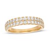 Thumbnail Image 0 of 0.85 CT. T.W. Diamond Double Row Anniversary Band in 10K Gold