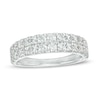 Thumbnail Image 0 of 1.25 CT. T.W. Diamond Double Row Anniversary Band in 10K White Gold