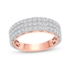 0.95 CT. T.W. Diamond Triple Row Anniversary Band in 10K Two-Tone Gold