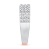 0.95 CT. T.W. Diamond Triple Row Anniversary Band in 10K Two-Tone Gold