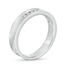 Thumbnail Image 2 of 0.05 CT. T.W. Diamond Five Stone Anniversary Band in 10K White Gold