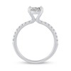 Thumbnail Image 2 of 0.95 CT. T.W. Oval-Shaped Multi-Diamond Engagement Ring in 14K White Gold