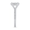 Thumbnail Image 3 of 0.95 CT. T.W. Oval-Shaped Multi-Diamond Engagement Ring in 14K White Gold