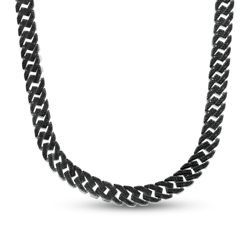 Mens Black Necklace, 5MM Black Cuban Curb Link Chain Necklace Mens Jewelry  Valentine's Day Gift -  Finland