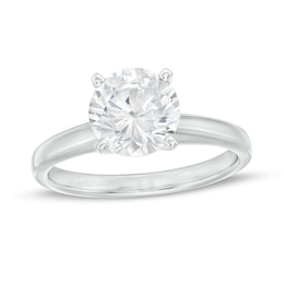 2.00 CT. Certified Lab-Grown Diamond Solitaire Engagement Ring in 14K White Gold (F/I1)