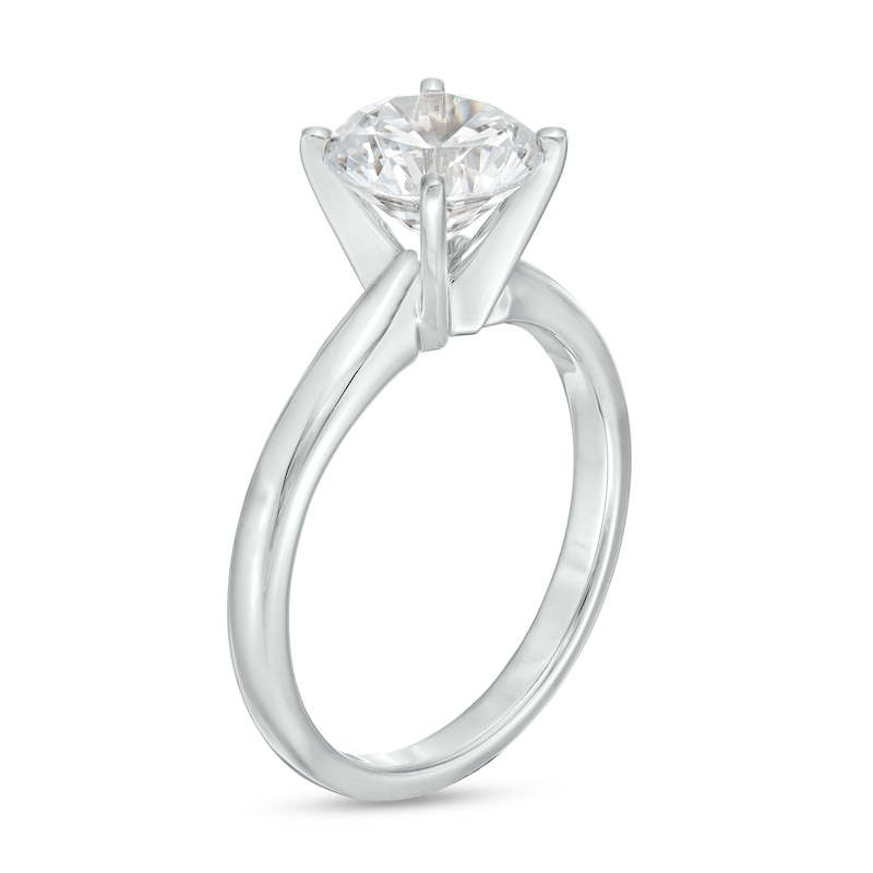 2.00 CT. Certified Lab-Created Diamond Solitaire Engagement Ring in 14K White Gold (F/I1)