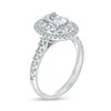 Thumbnail Image 2 of 1.50 CT. T.W. Certified Canadian Oval Diamond Double Frame Engagement Ring in 14K White Gold (I/I1)