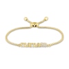 Thumbnail Image 1 of 0.05 CT. T.W. Diamond "mama" Bear Bolo Bracelet in 10K Gold – 8.0"