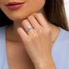 Thumbnail Image 1 of 1.00 CT. T.W. Emerald-Cut Diamond Frame Bridal Set in 14K White Gold