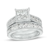 Thumbnail Image 0 of 3.00 CT. T.W. Quad Princess-Cut Diamond Channel Bridal Set in 14K White Gold