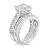 Thumbnail Image 2 of 3.00 CT. T.W. Quad Princess-Cut Diamond Channel Bridal Set in 14K White Gold