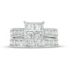 Thumbnail Image 3 of 3.00 CT. T.W. Quad Princess-Cut Diamond Channel Bridal Set in 14K White Gold