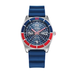 Men's Limited Edition Citizen Eco-Drive® ©MARVEL Spider-Man Blue Rubber Strap Watch and Box Set (Model: AW2050-49W)