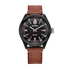 Thumbnail Image 0 of Men's Citizen Eco-Drive® Star Wars™ Chewbacca™ Brown Leather Strap Watch with Black Dial (Model: AW5008-06W)