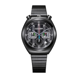 Men's Citizen Eco-Drive® Star Wars™ Tsuno Darth Vader Black IP Chronograph Watch (Model: AN3669-52E)
