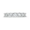 Thumbnail Image 3 of 1.00 CT. T.W. Diamond Seven Stone Anniversary Band in 10K White Gold