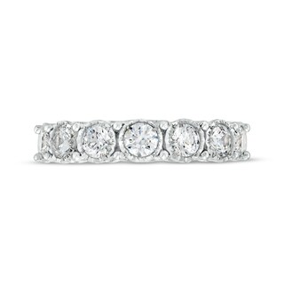 1.00 CT. T.W. Diamond Seven Stone Anniversary Band in 10K Gold