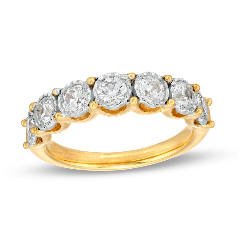 1.00 CT. T.W. Diamond Seven Stone Anniversary Band in 10K Gold