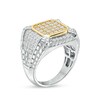 Thumbnail Image 2 of Men's 1.45 CT. T.W. Octagon-Shaped Multi-Diamond Frame Ring in 10K Two-Tone Gold