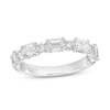 Thumbnail Image 1 of TRUE Lab-Grown Diamonds by Vera Wang Love 1.45 CT. T.W. Alternating Anniversary Band in 14K White Gold (F/SI2)