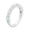 Thumbnail Image 2 of TRUE Lab-Created Diamonds by Vera Wang Love 1.45 CT. T.W. Alternating Anniversary Band in 14K White Gold (F/SI2)