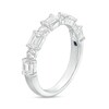 Thumbnail Image 3 of TRUE Lab-Grown Diamonds by Vera Wang Love 1.45 CT. T.W. Alternating Anniversary Band in 14K White Gold (F/SI2)