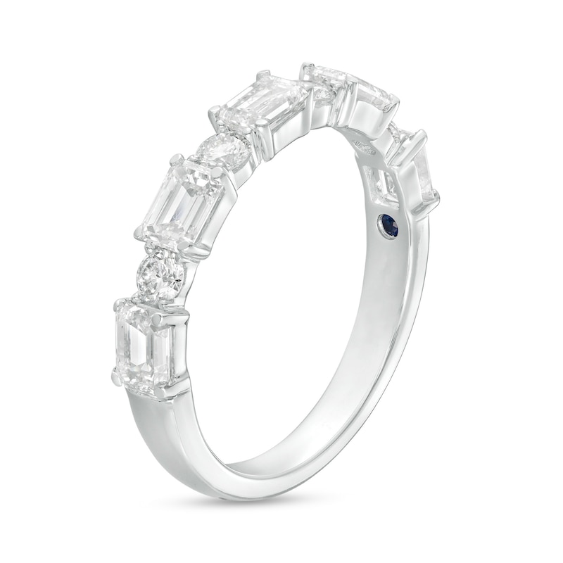 TRUE Lab-Created Diamonds by Vera Wang Love 1.45 CT. T.W. Alternating Anniversary Band in 14K White Gold (F/SI2)