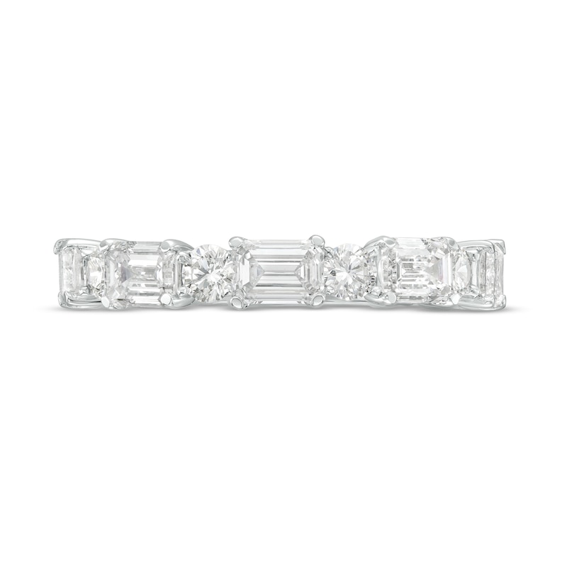 TRUE Lab-Created Diamonds by Vera Wang Love 1.45 CT. T.W. Alternating Anniversary Band in 14K White Gold (F/SI2)