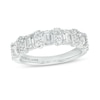 Thumbnail Image 0 of TRUE Lab-Created Diamonds by Vera Wang Love 1.45 CT. T.W. Alternating Anniversary Band in 14K White Gold (F/VS2)