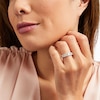 Thumbnail Image 2 of Vera Wang Love Collection 1.45 CT. T.W. Certified Lab-Grown Diamond Alternating Anniversary Band in 14K White Gold (F/VS2)