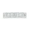 Thumbnail Image 3 of TRUE Lab-Created Diamonds by Vera Wang Love 1.45 CT. T.W. Alternating Anniversary Band in 14K White Gold (F/VS2)