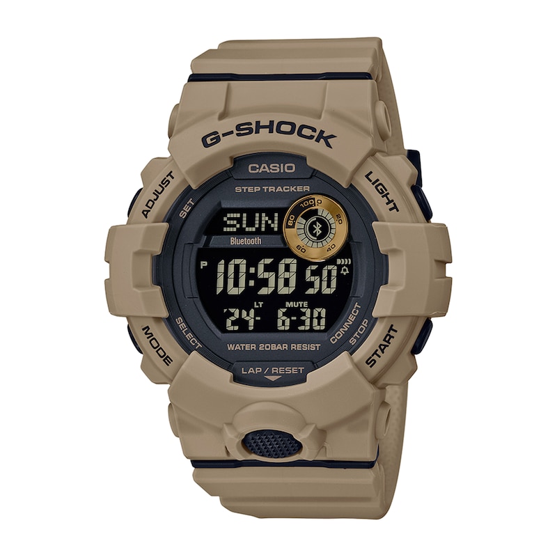 Men's Casio G-Shock Power Trainer Resin Strap Watch with Black Dial (Model: GBD800UC