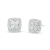 Thumbnail Image 1 of Diamond Accent Cushion Stud Earrings in Sterling Silver