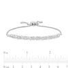 Thumbnail Image 3 of Diamond Accent Beaded Frame "X" Link Bolo Bracelet in Sterling Silver - 9.5"