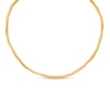 Thumbnail Image 0 of Italian Gold 5.0mm Double Row Twisted Chain Necklace in 14K Gold - 17"